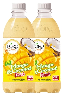 PORO Bottle Mango&Coconut drink 350mL
